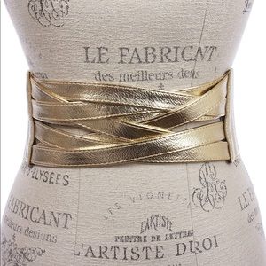 Adjustable Gold Corset Cinch Belt